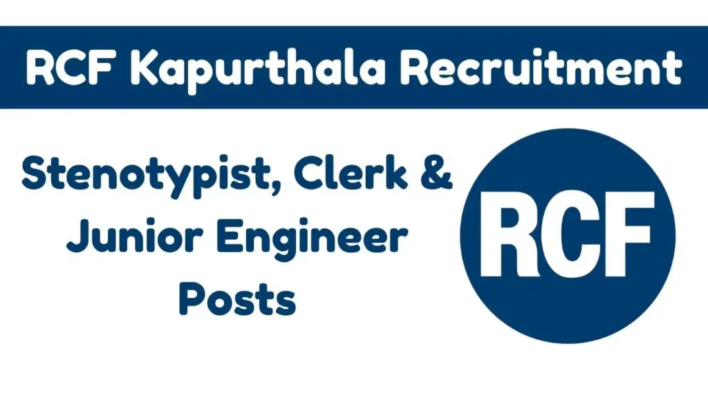 Rail Coach Factory Kapurthala Apprentice Recruitment 2025-26 – Complete Guide