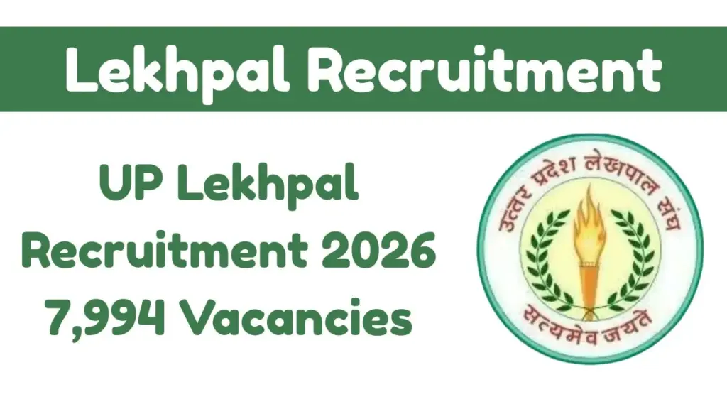 UP Lekhpal Recruitment 2026 – Complete Guide for 7,994 Vacancies