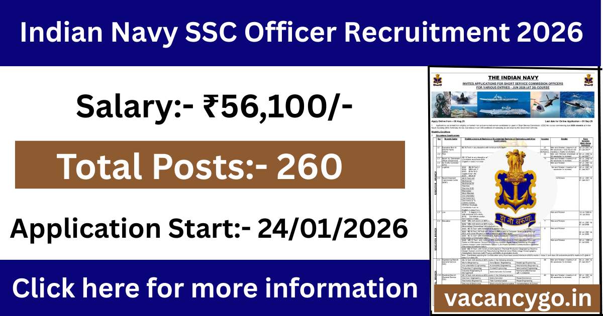 Indian Navy SSC Officer Recruitment 2026